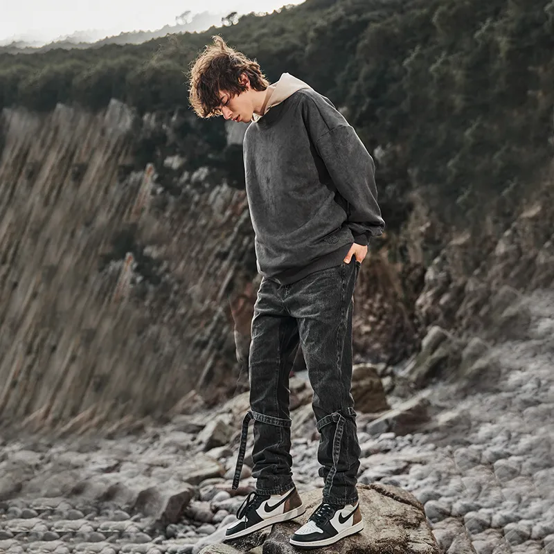 BTW Crew Neck Loose Fit Sweatshirt Unisex-21