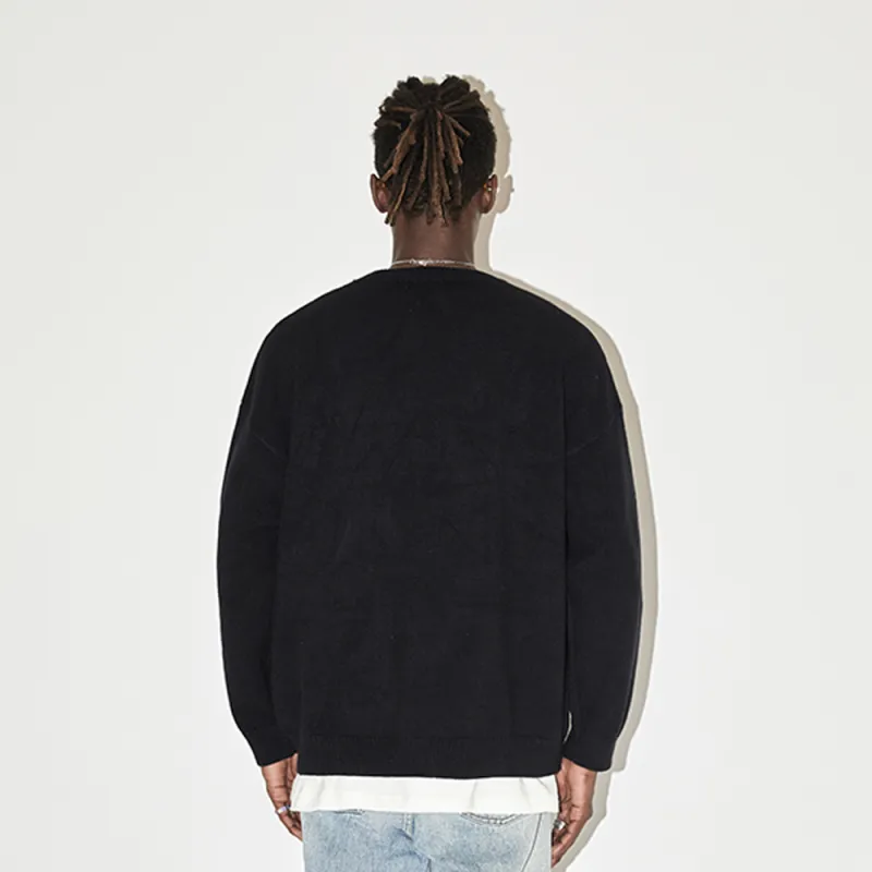 EMPTY REFERENCE Sweaters Unisex Black-3