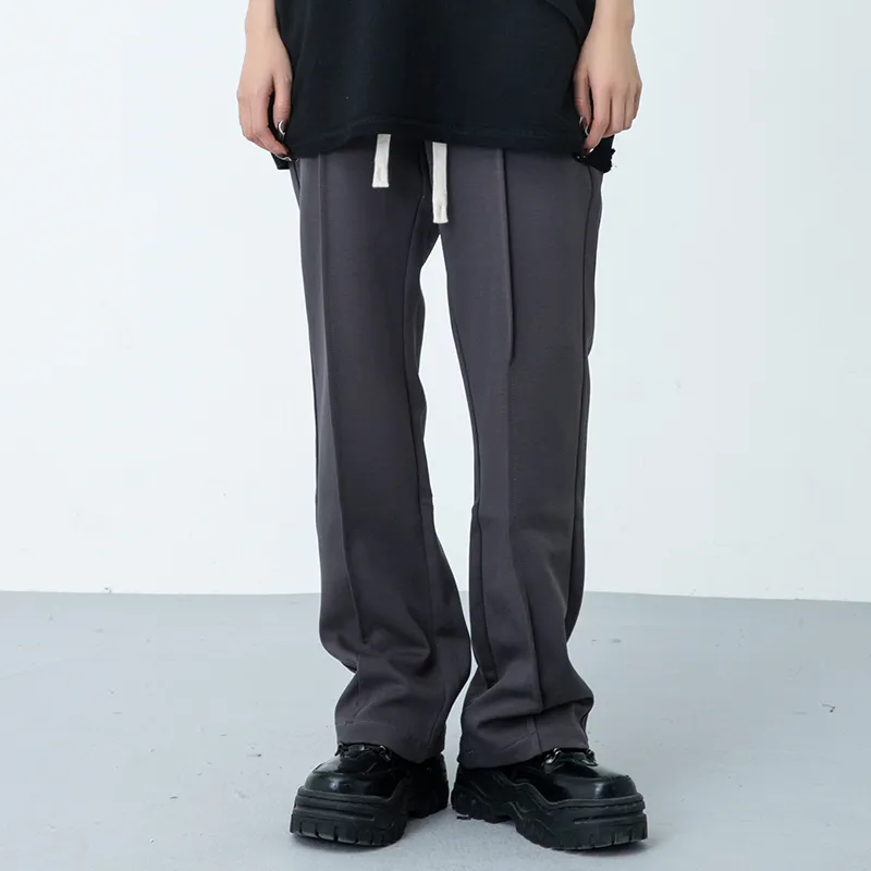 XINYINSU Casual Pants Unisex Dark Coffee-2