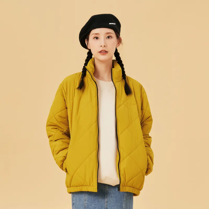 Erke Puffer Jackets Unisex Okra Yellow-2