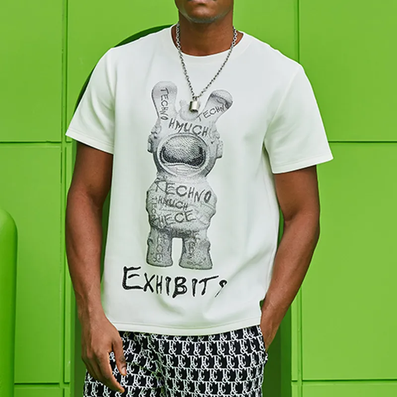 TCH T Shirts Unisex White With Silver Logo-3