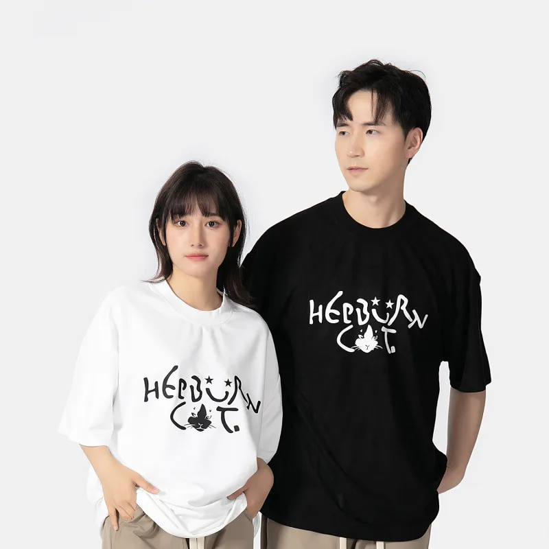 Hepburn Cat T-Shirts Unisex-7