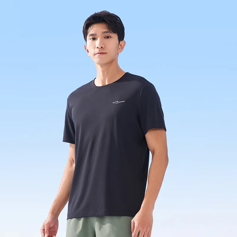 Erke Moisture Wicking Series T Shirts Men Jet Black-2