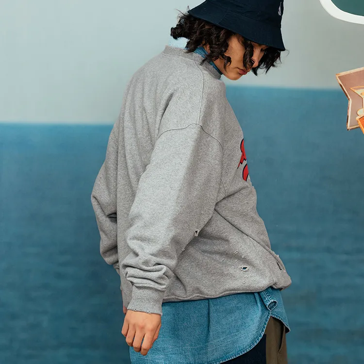 Nautica White Sail Sweatshirt Unisex-3