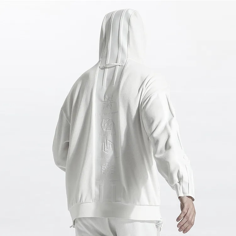 NORVINCY Hip Hop Loose Fit Solid Color Sweatshirt For Outerwear Unisex-5