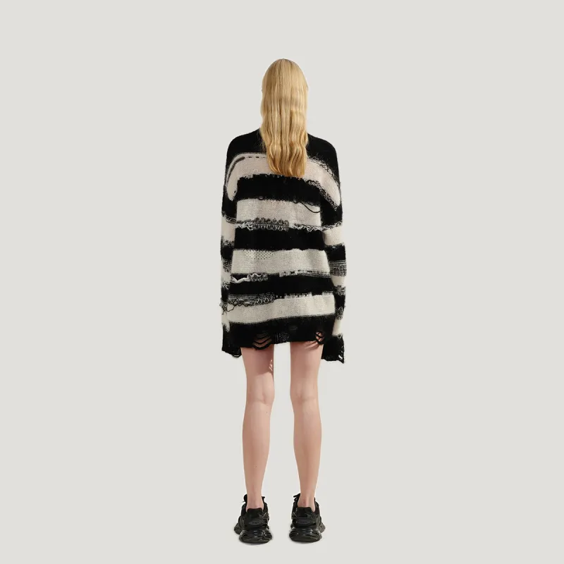 Charlie Luciano Sweater Unisex Black White-3