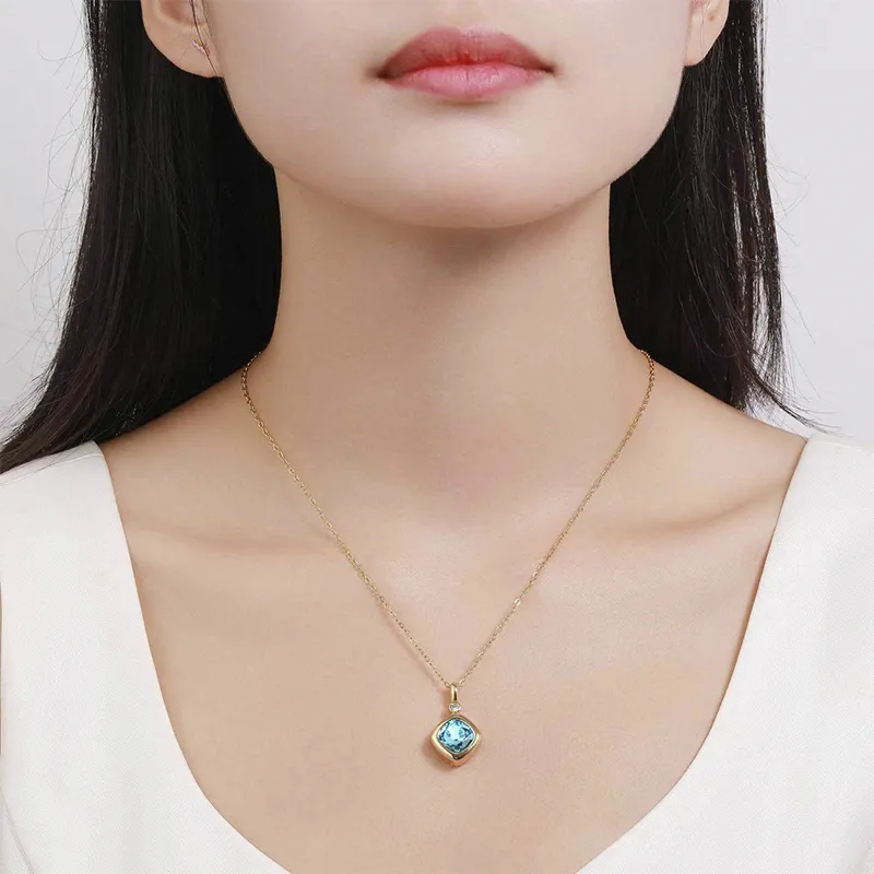 Wakfu 925 Sterling Silver Zircon Necklaces Women's-1