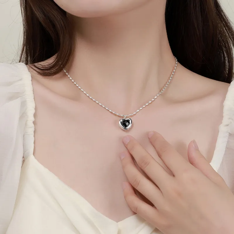 CLARKIA FLOWER S925 Silver Necklaces Women's-4