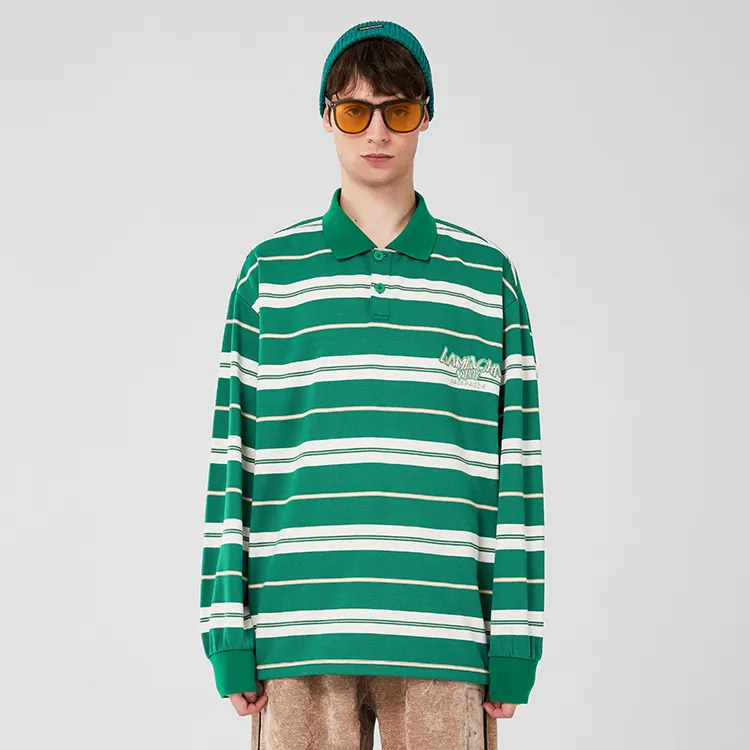 LAMLICKA Polo Shirts Unisex Green-2