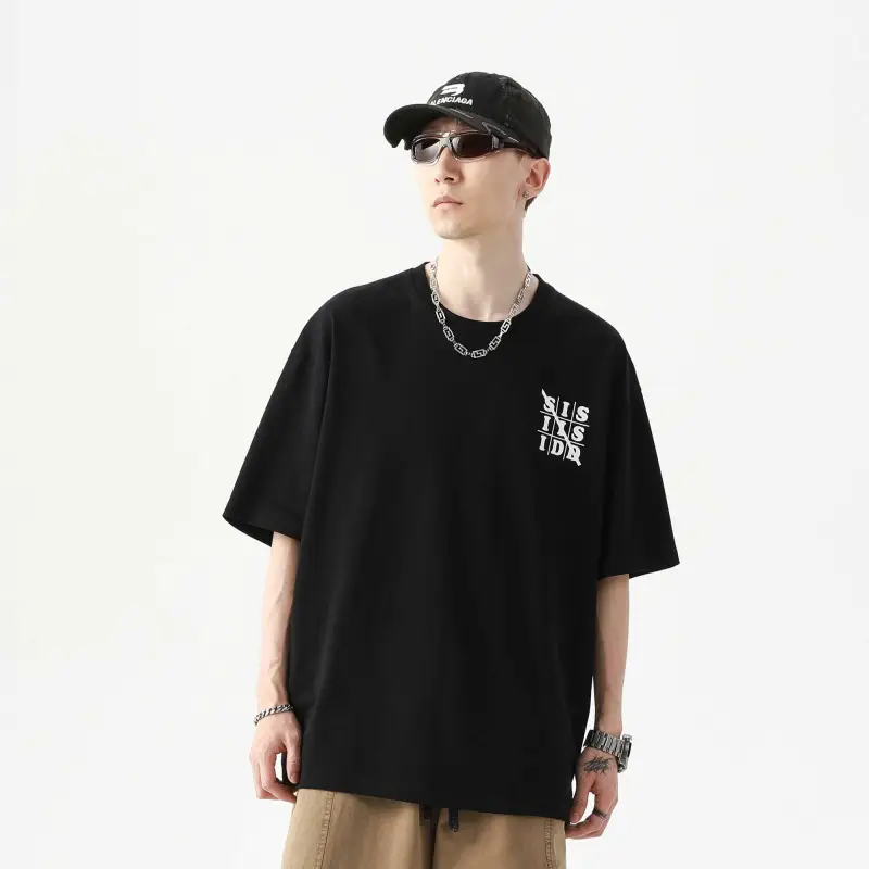 SIDEEFFECT Short Sleeved T Shirts Summer Unisex-2