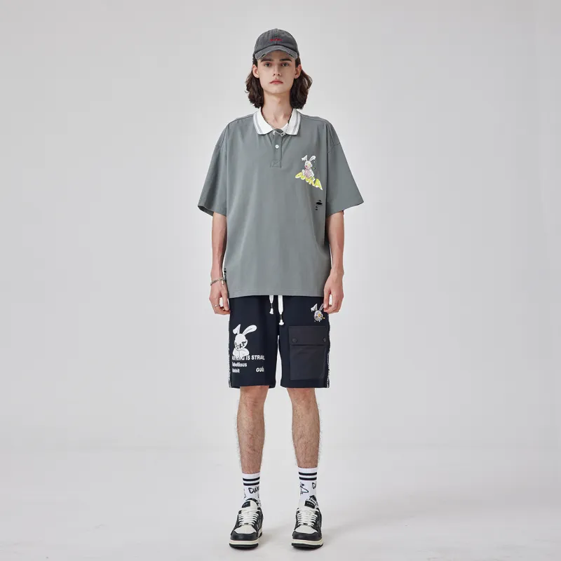 Guuka Casual Shorts Men Black-2