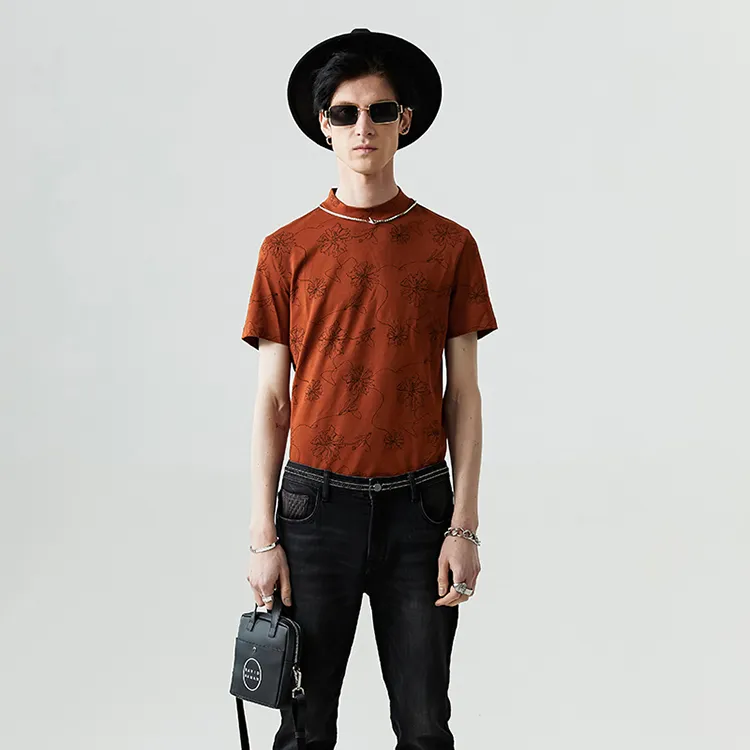 DAVID NAMAN SS22 T Shirt Men's Orange-2