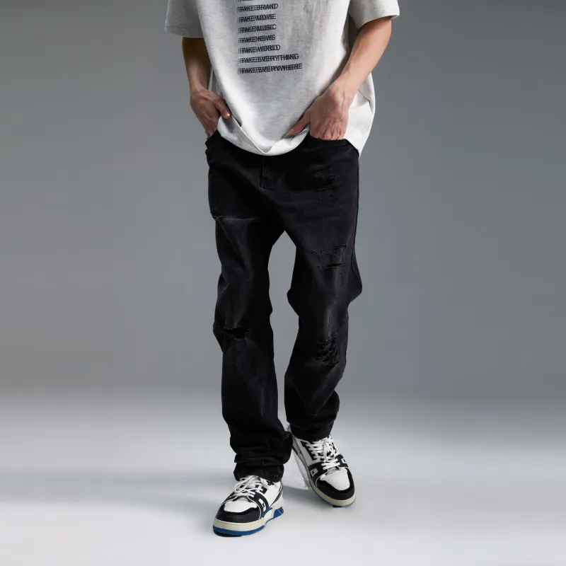 COLDSTONE Jeans Unisex Black-2