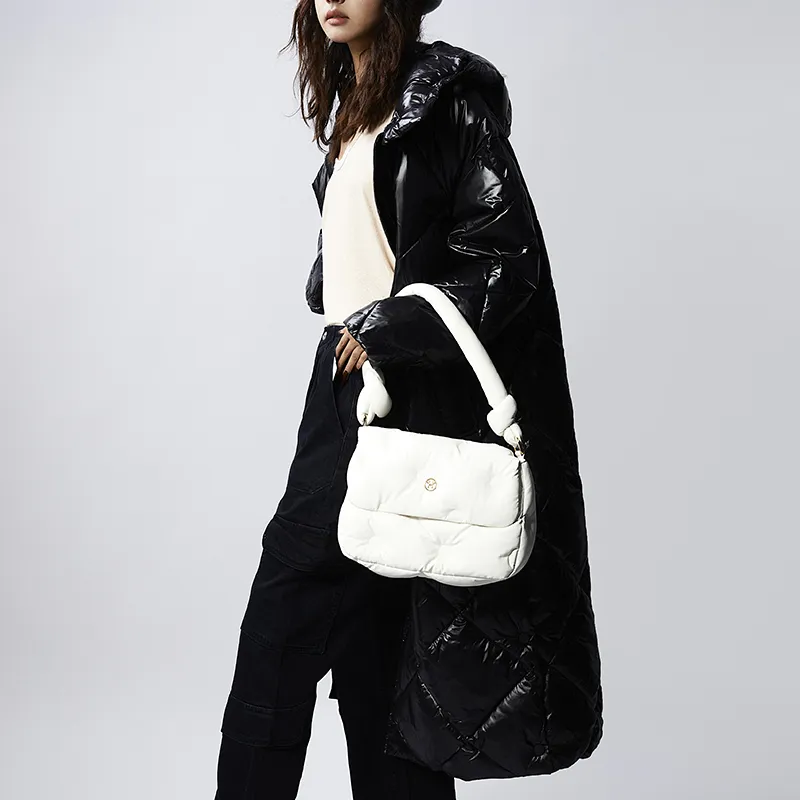 VICTORIA·HYDE PU Cloud Bag, Shoulder Bag, Chanel Inspired Bag, One Shoulder Handbag Medium Size Women's Multicolor-6