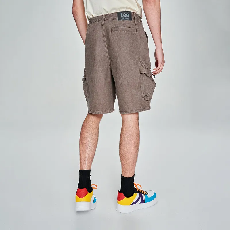 Lee Denim Shorts Men Brown-6