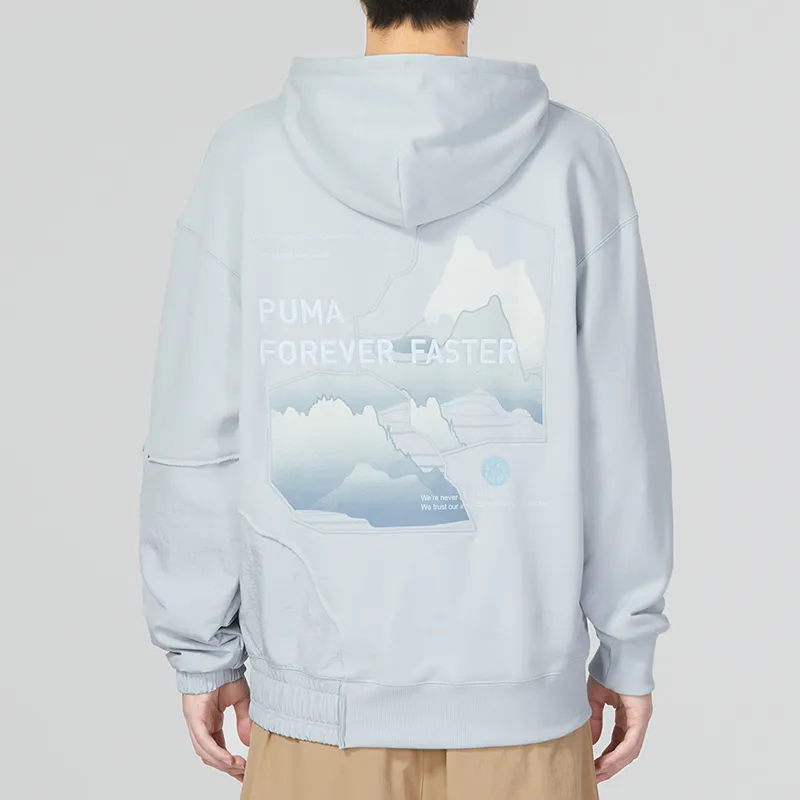 PUMA CNY Sweatshirts Men Light Blue-3