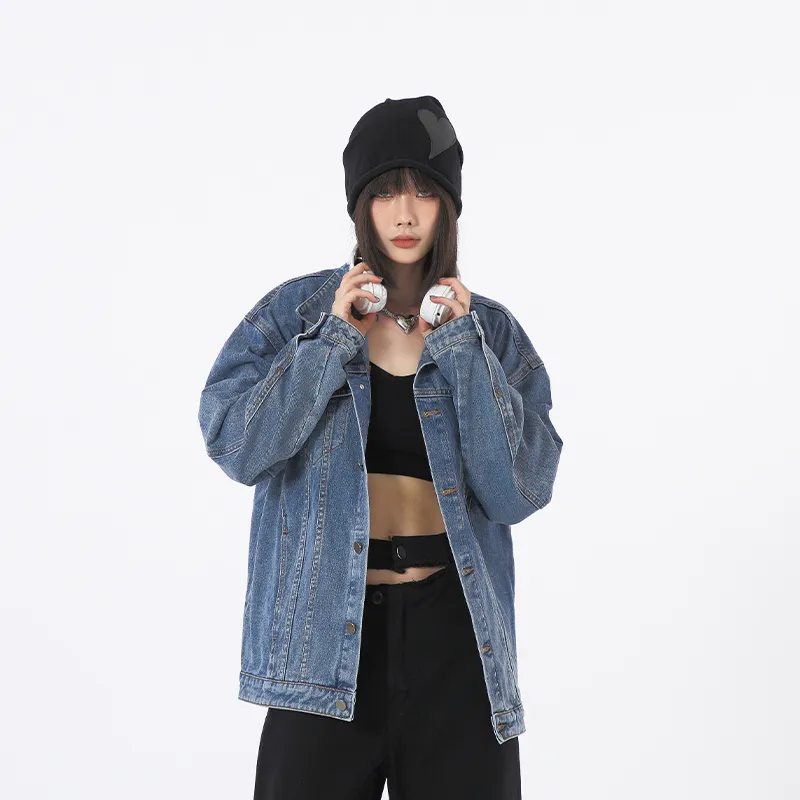 IVEIII Loose Fit Denim Jacket Unisex-4
