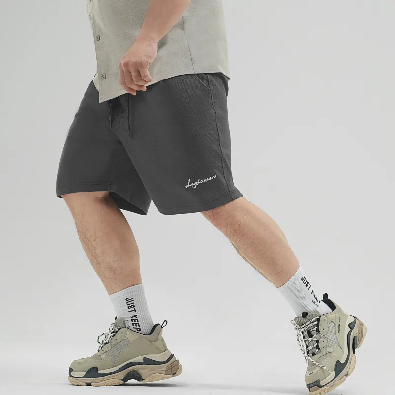LUJIAMEN Casual Shorts Men Dark Gray-2