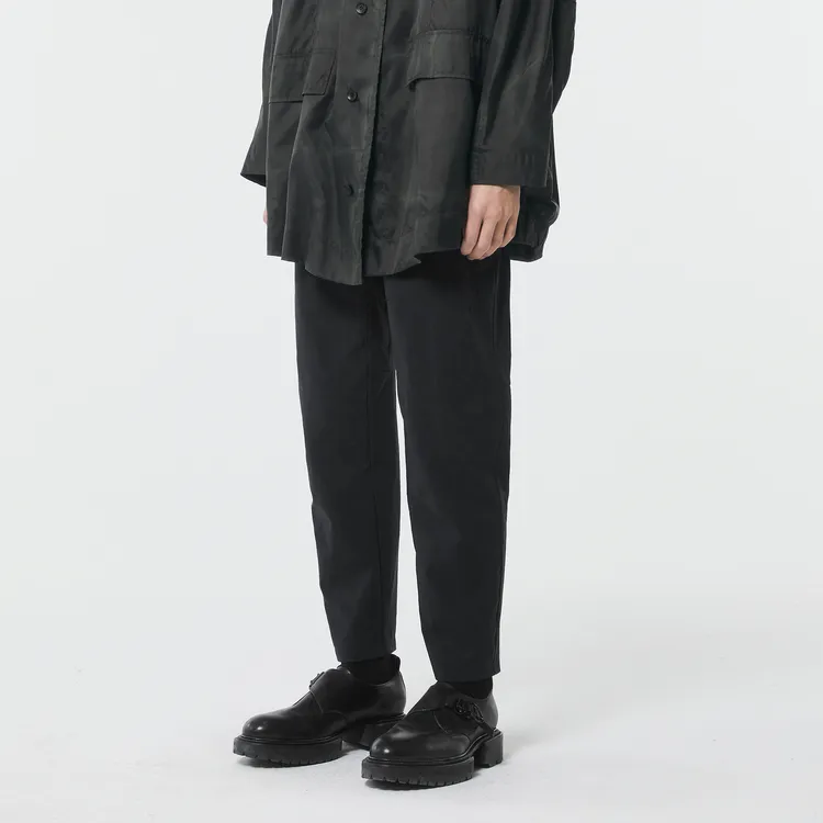 CROQUIS Casual Pants Men 409 Black Navy Blue-4