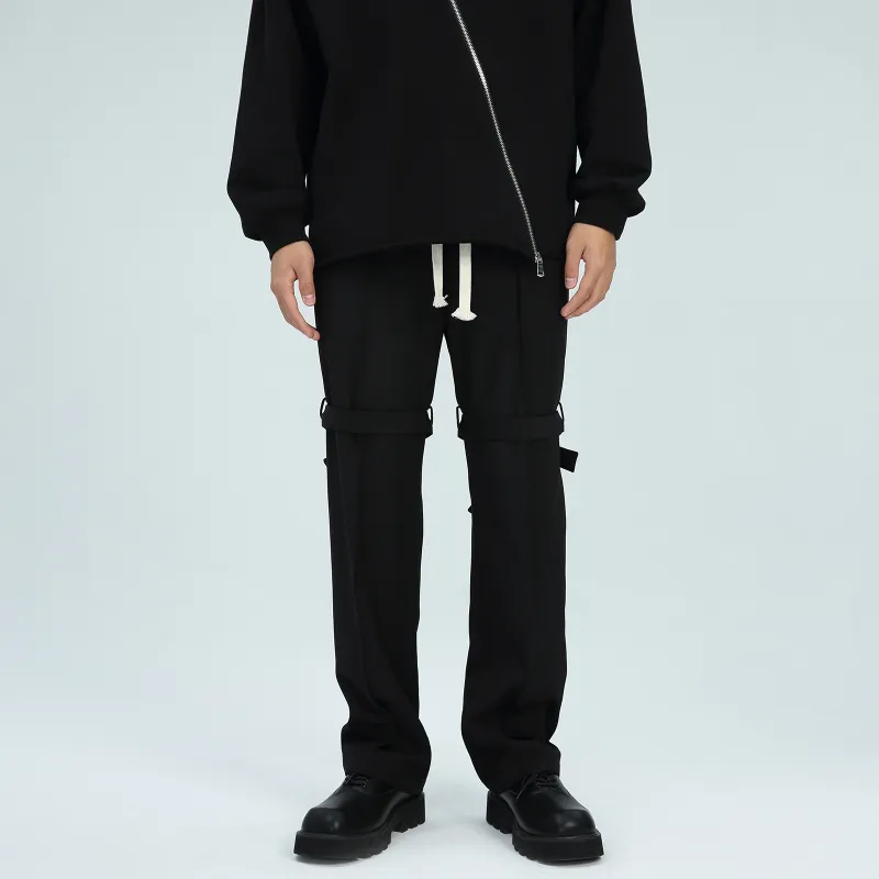 PASET Casual Pants Unisex Black-2