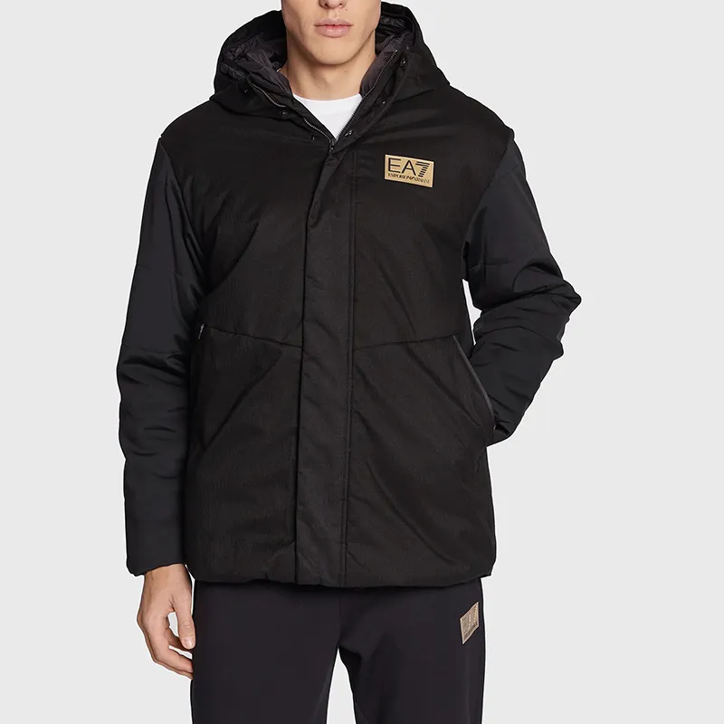 EMPORIO ARMANI EA7 Puffer Jacket Men's Black-2