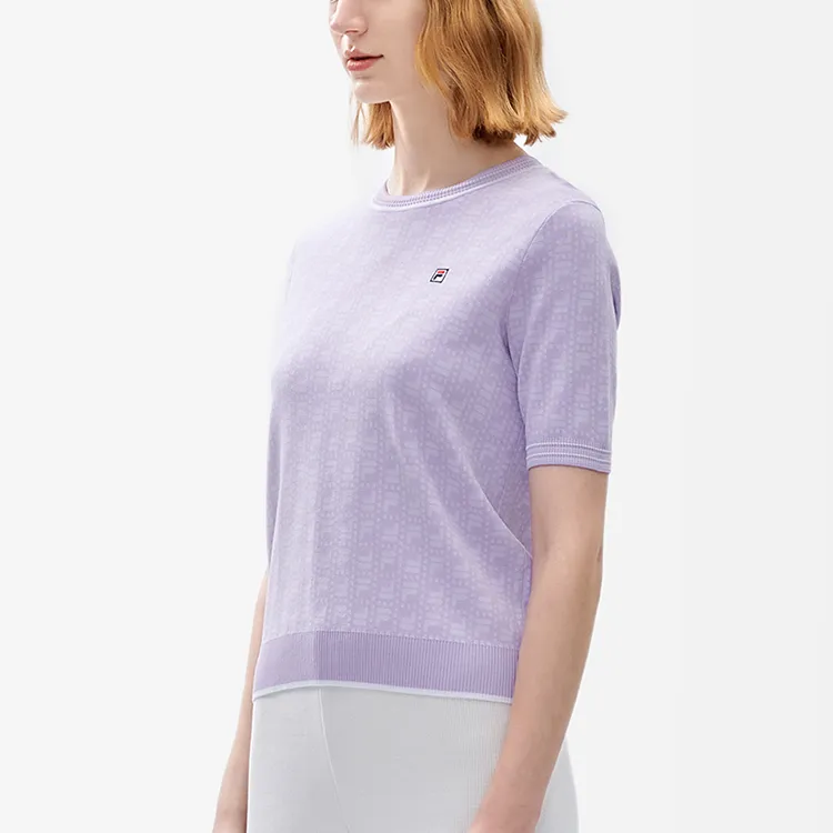 FILA T Shirt Women's Blossom Pink Purple-5
