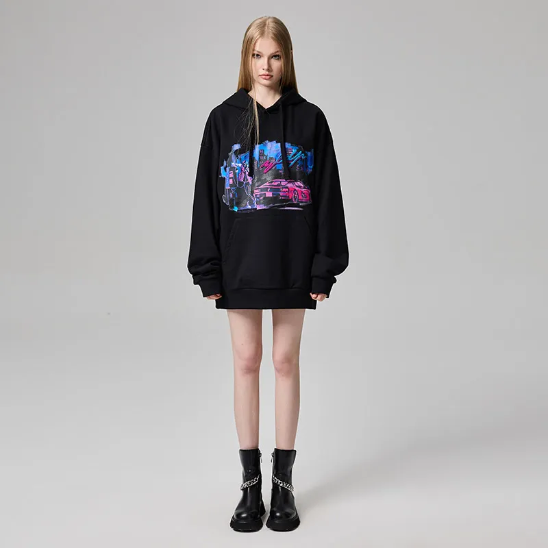 YLDP Sweatshirts Unisex Black-3