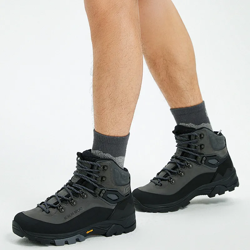 KOLON SPORT 24Nature Hiking / Trekking Shoes Unisex Mid-Top Gray Black-5