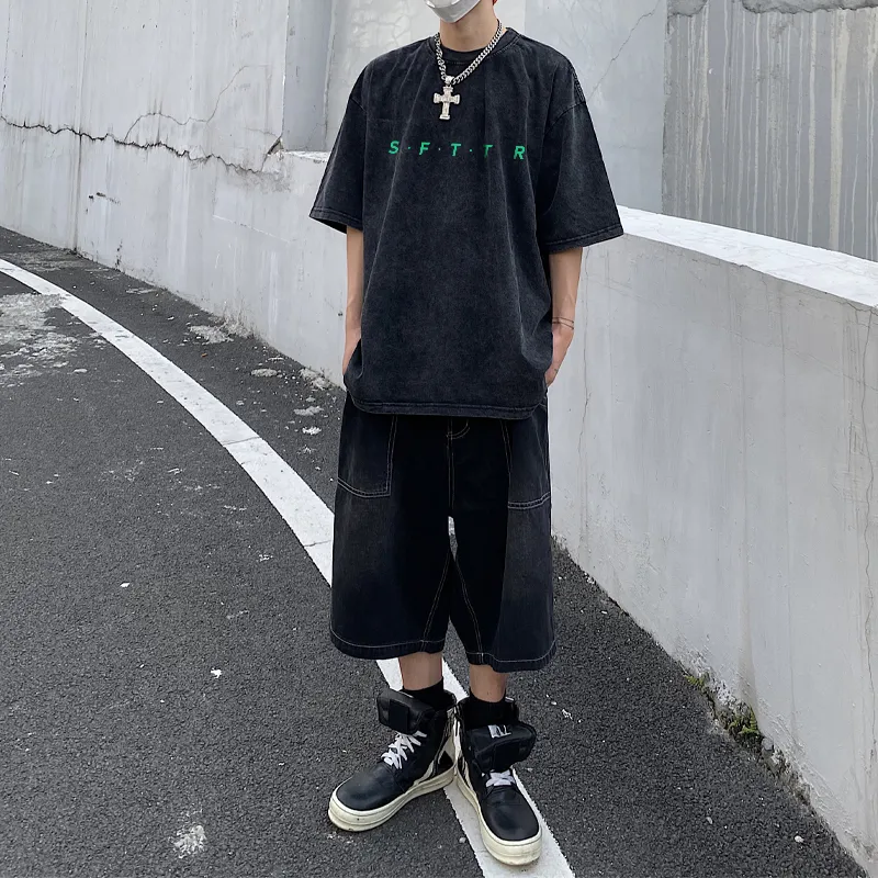 SFTTR Elbow Length Sleeved T Shirt Unisex Black-4