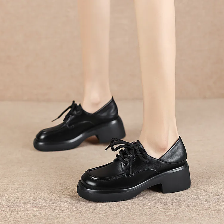 OCCAMAN Platform Shoes Women's Black-1