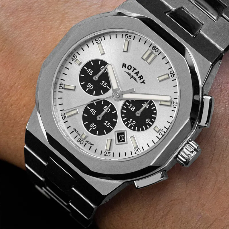 ROTARY Wrist Watch Mechanical Movement Blue Dial Men's Watches-9