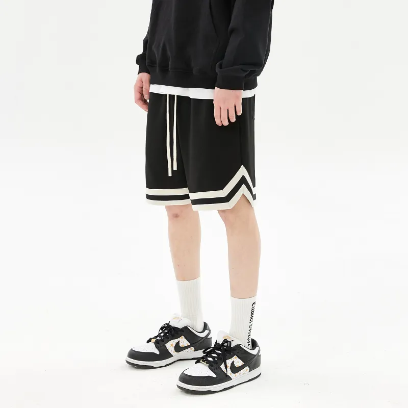 CLIMAX VISION Casual Shorts Unisex Black White-4