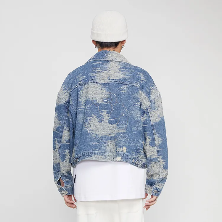 TSMLXLT Denim Jackets Men Light Denim Blue-2