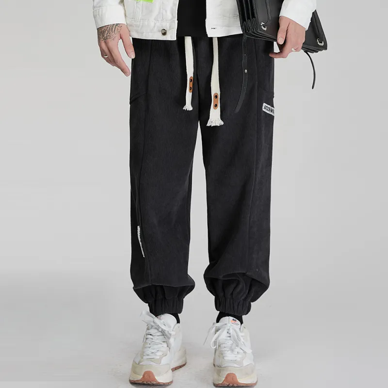 JASONWOOD Autumn And Winter Season Knitted Sports Pants Trendy Thickened Casual Pants Unisex-16