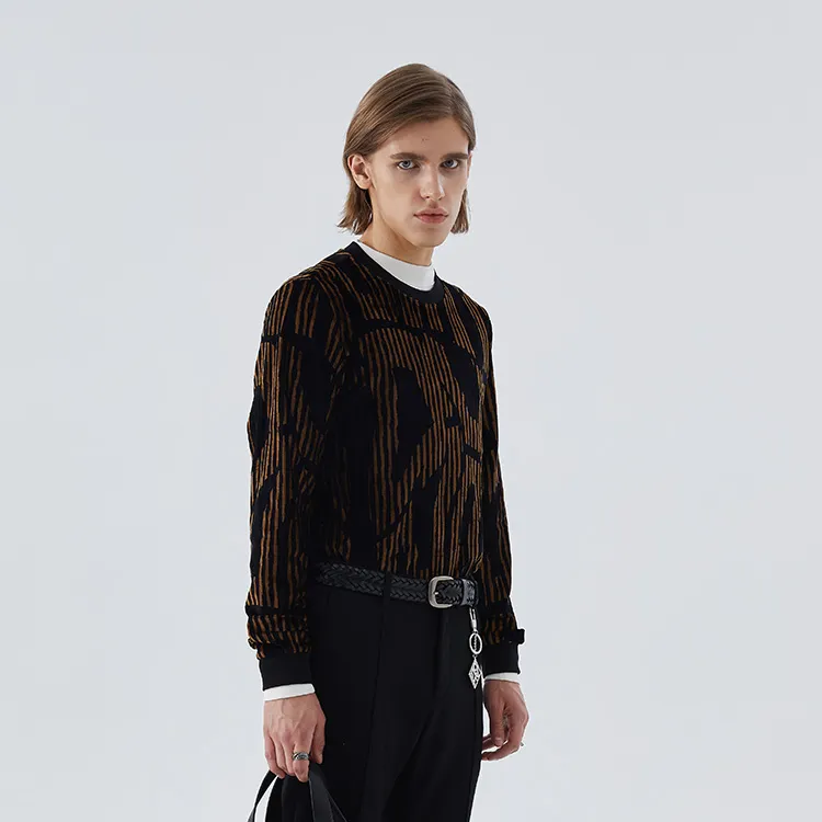 DAVID NAMAN Sweatshirts Men Camel-4