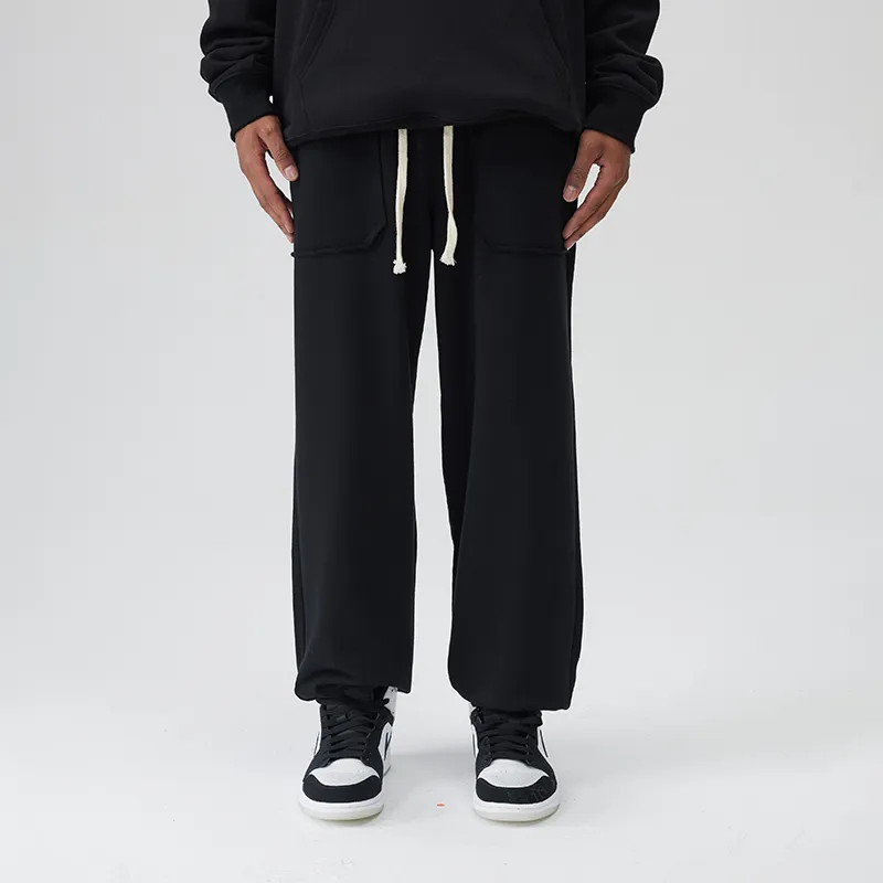 UFZ Knitted Sweatpants Unisex Black-2