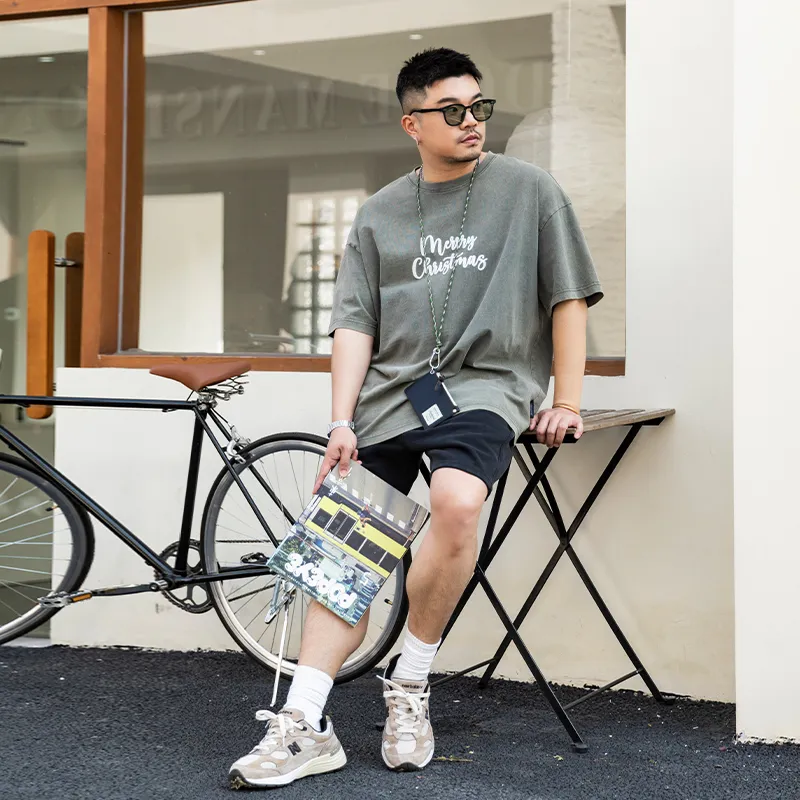 WAYNEXZAVIER Casual Shorts Men Black-5