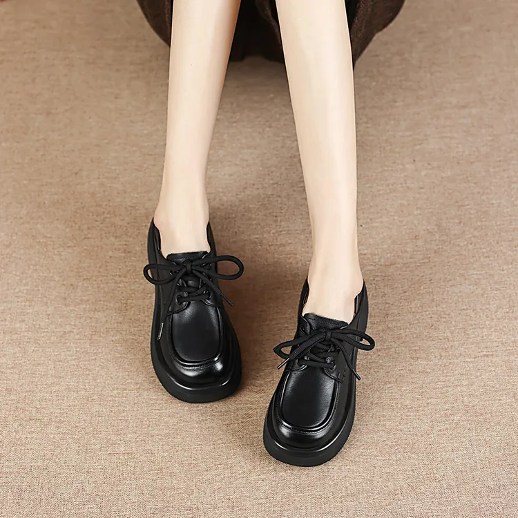 OCCAMAN Platform Shoes Women's Black-4