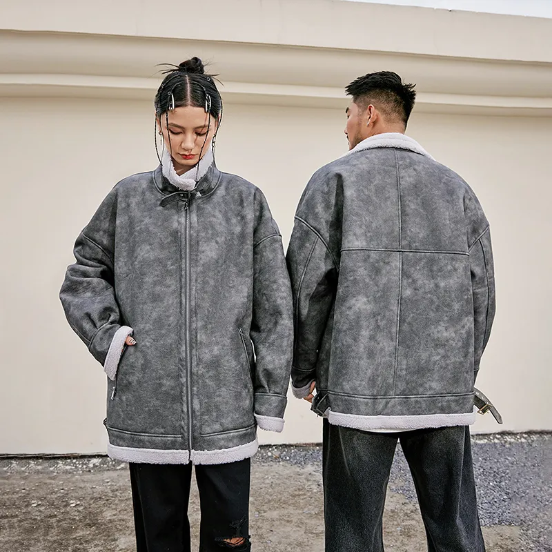 N MAX Jackets Unisex Gray-3