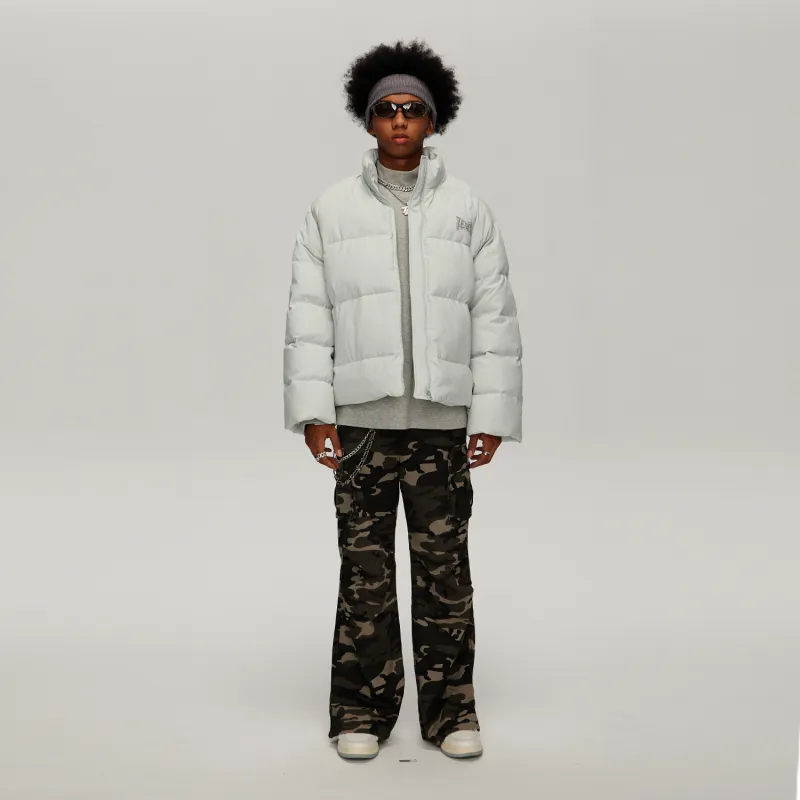 Teach Peace Puffer Jacket Unisex-12