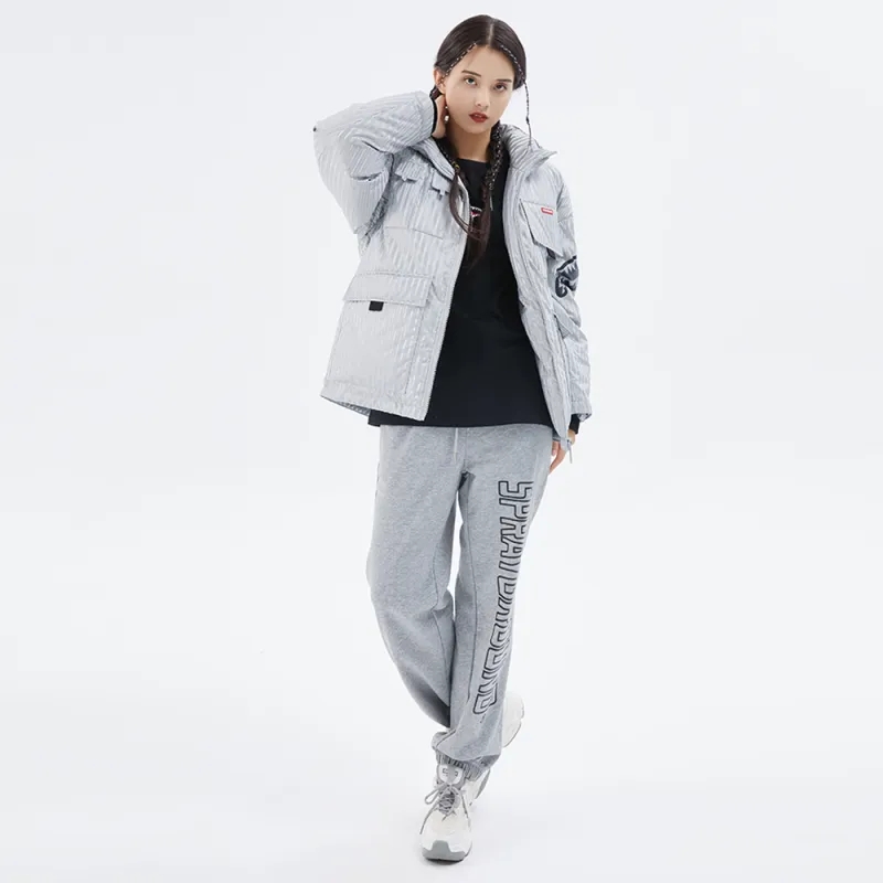 SPRAYGROUND Stripes Stand Collar Loose Fit Thickened Down Jacket Unisex-2