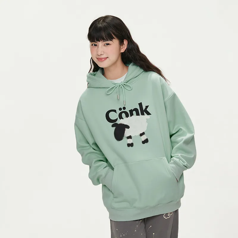 CONKLAB Hooded Loose Fit Sweatshirt Unisex-3