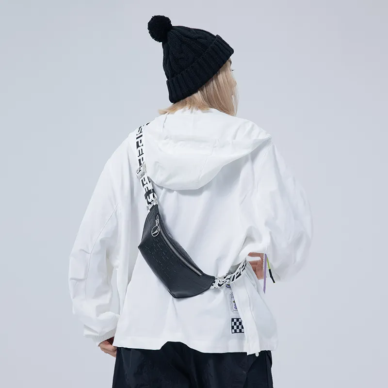 Pepsi PU Dumpling Bag Sling Bag Fanny Pack Regular Unisex Black/White-5