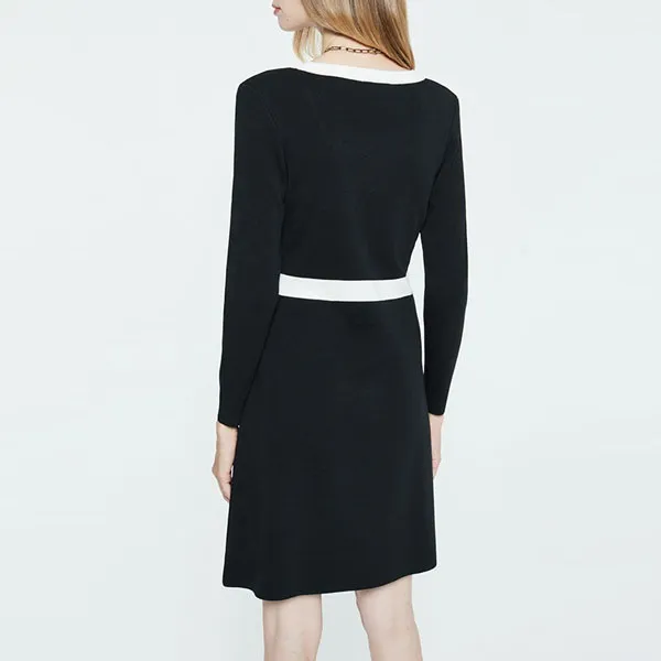 DKNY Long-Sleeved Dresses Women's Black-3