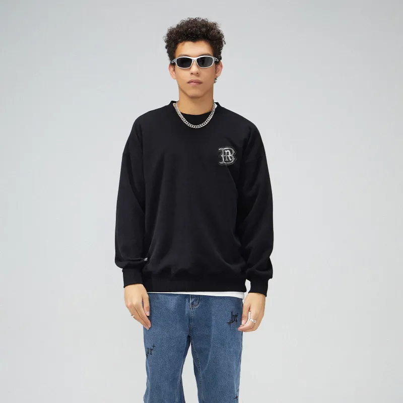 BRNR Crew Neck Loose Fit Sweatshirt Spring Fall Unisex-7