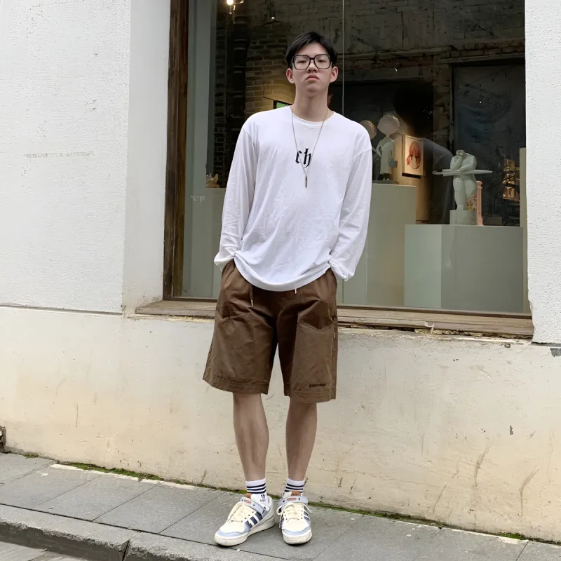SUPERMOON Casual Shorts Unisex-11