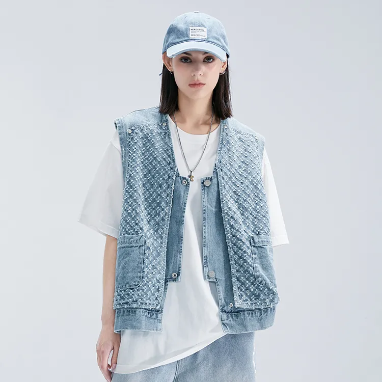 LAMLICKA Vests Unisex Blue-4