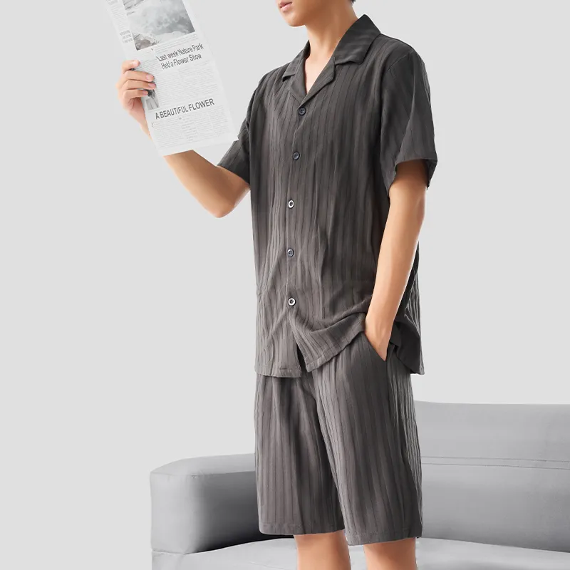Mast Point Pajama Set Spring And Summer Men's-1