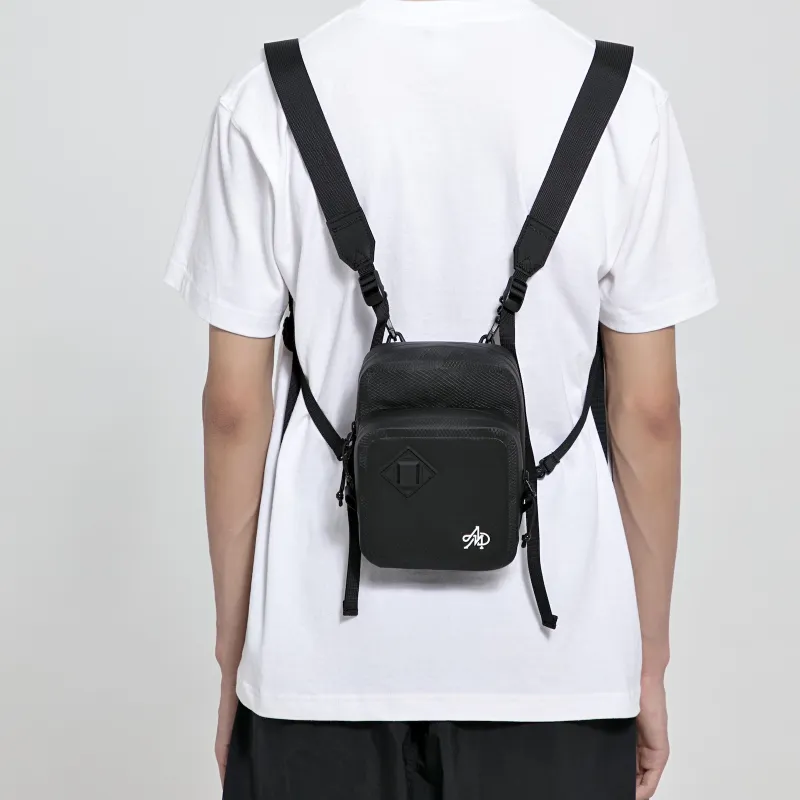 The MAD HATcher Thermoplastic Polyurethane Colorful And Transparent Backpack Shoulder Bag Unisex Black/Transparent-4