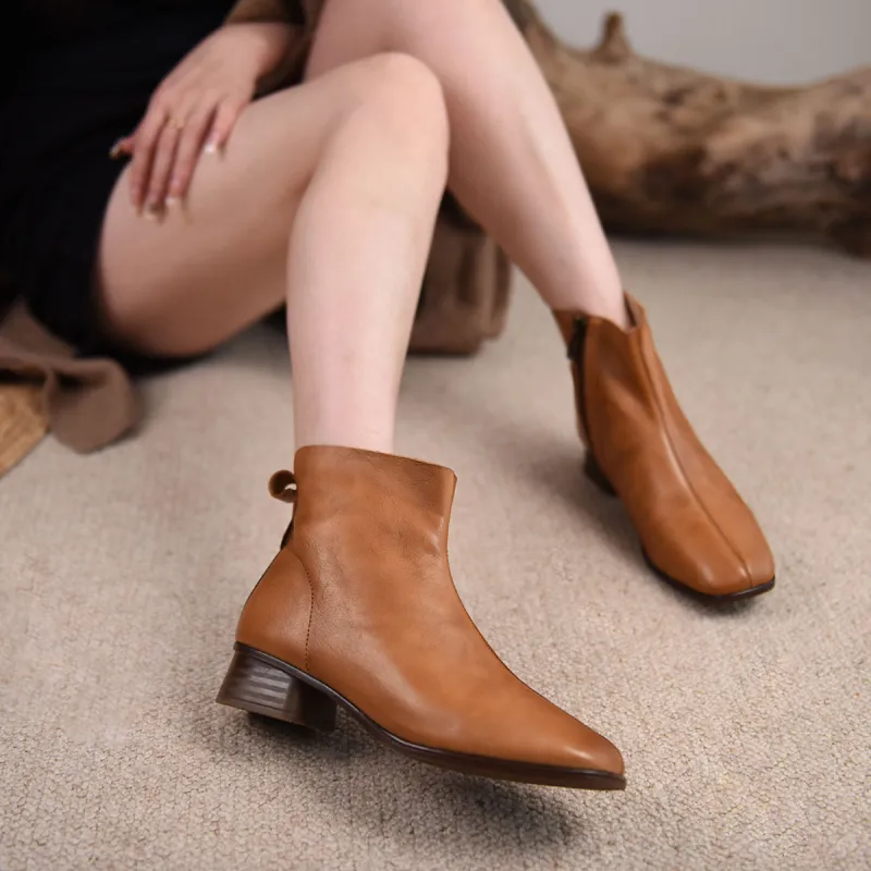 ARTMU Ankle Boots Women's Coffee/Camel-13